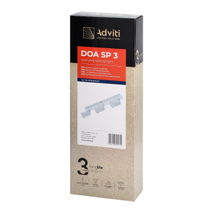 DOA SP 3 wall and ceiling light, GU10, max. 3x50W, IP20,... 2