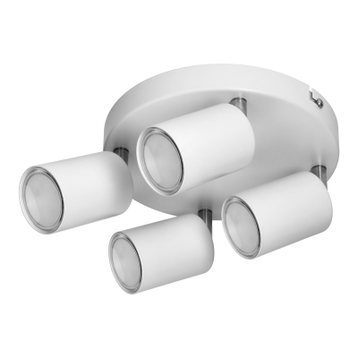 RINO wall and ceiling luminaire, max. power 4x50W, GU10, IP20, white