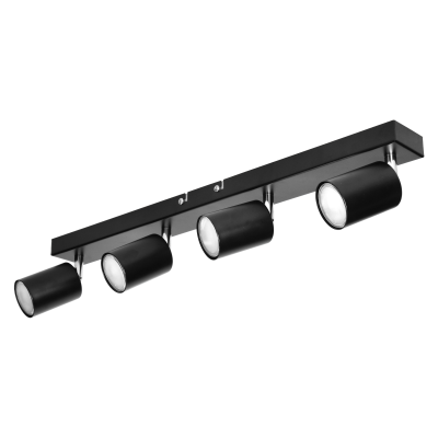 DOA wall and ceiling light, power max. 4x50W, GU10, IP20, black
