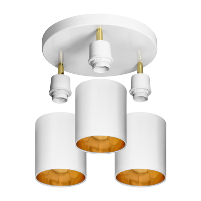 BATI wall and ceiling luminaire, max. power  3x60W, E27, white