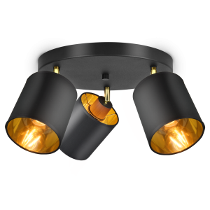 BATI wall and ceiling luminaire, max. power  3x60W, E27,...