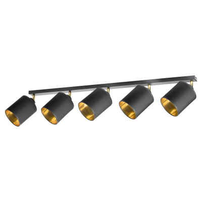BATI wall and ceiling luminaire, max. power  5x60W, E27, black