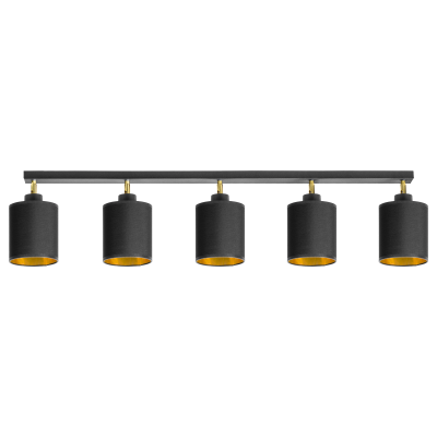 BATI wall and ceiling luminaire, max. power  5x60W, E27, black