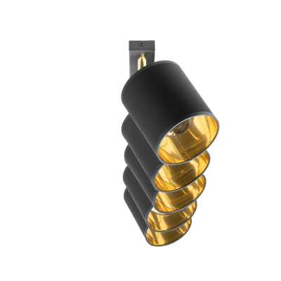 BATI wall and ceiling luminaire, max. power  5x60W, E27, black