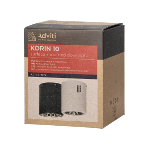 KORIN 10, oprawa typu downlight, 60W, E27, stal, biała 2