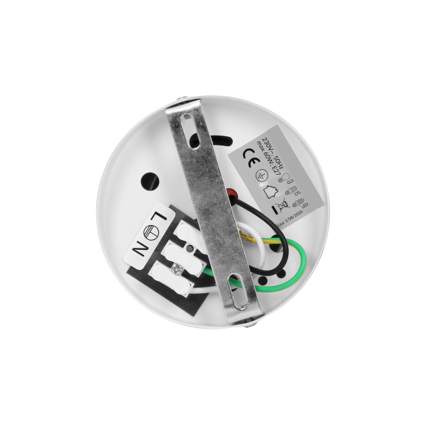 KORIN 10, downlight, 60W, E27, steel, white