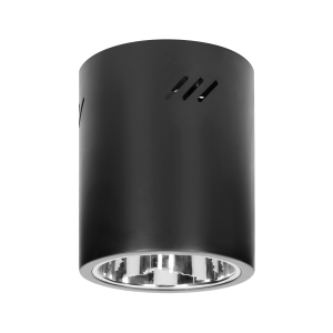 KORIN 16, oprawa typu downlight, 60W, E27, stal, czarna