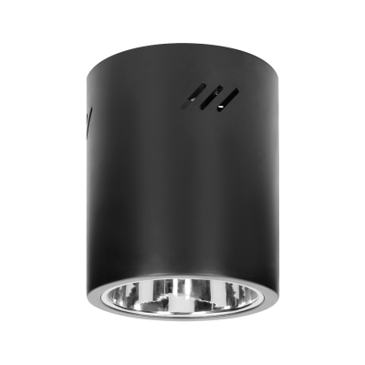 KORIN 16, oprawa typu downlight, 60W, E27, stal, czarna