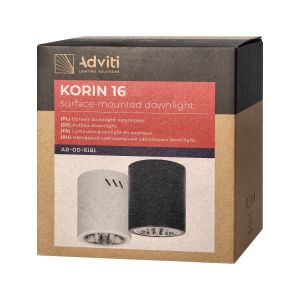 KORIN 16, downlight, 60W, E27, steel, black 2