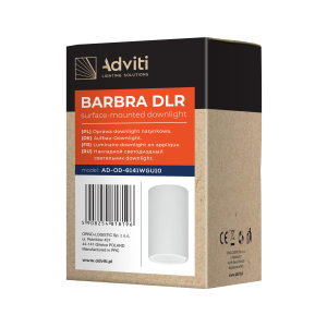 BARBRA DLR GU10 downlight max 50W, IP20, round, white,... 2