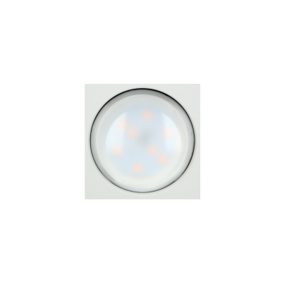 BARBRA DLS GU10 downlight max 50W, IP20, kwadrat, biały, aluminium