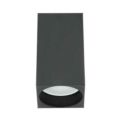 BARBRA DLS GU10 downlight max 50W, IP20, kwadrat, czarny, aluminium