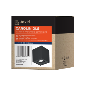 CAROLIN DLS GU10 downlight max 35W, IP20, kwadrat, czarny 2