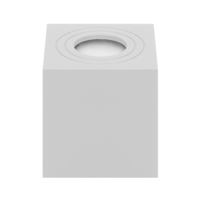 MEGY DLS GU10 downlight max 50W, IP54, kwadrat, biały, aluminium