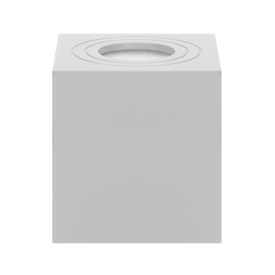 MEGY DLS GU10 downlight max 50W, IP54, square, white, aluminium