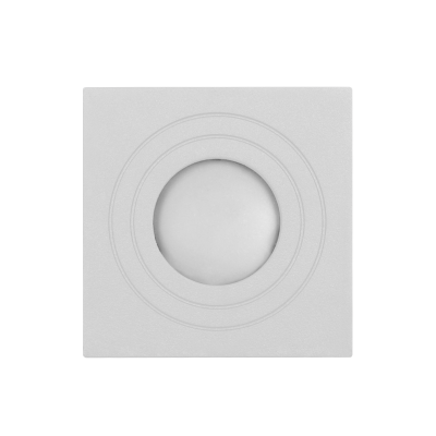 MEGY DLS GU10 downlight max 50W, IP54, square, white, aluminium