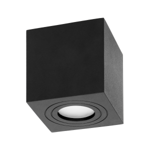 MEGY DLS GU10 downlight max 50W, IP54, kwadrat, czarny,...