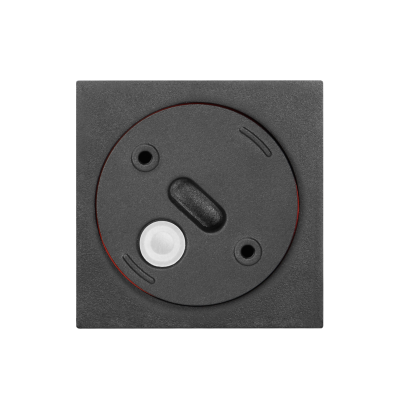 MEGY DLS GU10 downlight max 50W, IP54, square, black, aluminium