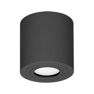 MEGY DLR GU10 downlight max 50W, IP54, round, black, aluminium