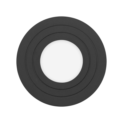 MEGY DLR GU10 downlight max 50W, IP54, okrągły, czarny, aluminium