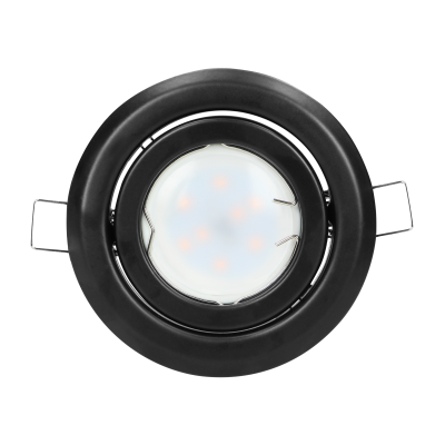 SUTRI RM decorative frame for spotlight, MR16/GU10 max 50W, round, adjustable light beam, black