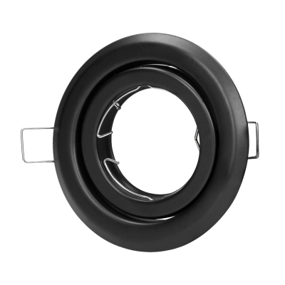 SUTRI RM decorative frame for spotlight, MR16/GU10 max 50W, round, adjustable light beam, black