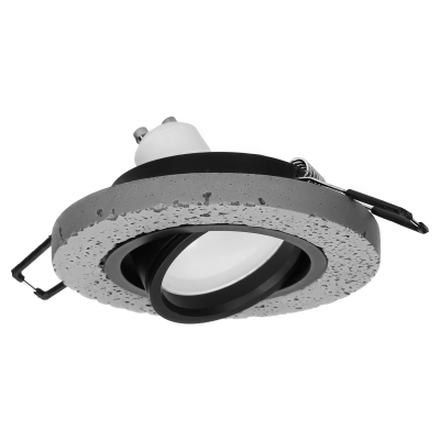 HALISI RM decorative frame for spotlight, round, movable, black, MR16 / GU10 max 50W