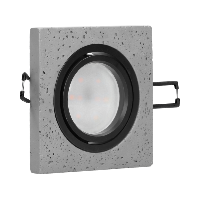 HALISI SM decorative frame for spotlight, square, movable, black, MR16 / GU10 max 50W