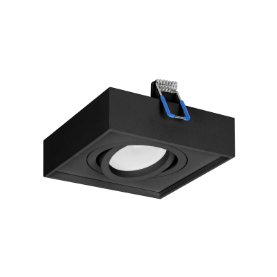 SORMUS S decorative frame for spotlight, MR16/GU10 max 50W, adjustable, square, black