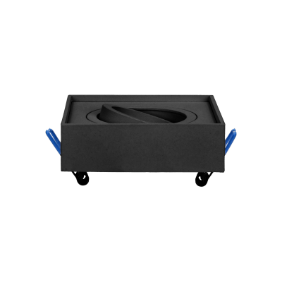 SORMUS S ramka dekoracyjna oprawy punktowej, MR16/GU10 max 50W, regulowana, kwadrat, czarna