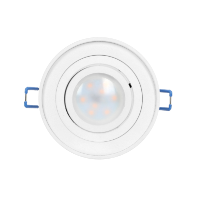 SORMUS R decorative frame for spotlight, MR16/GU10 max 50W, adjustable, round, white