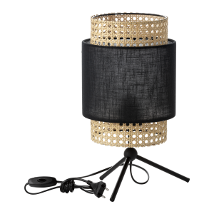 LANA, lampka nocna, E27 max.60W, czarna