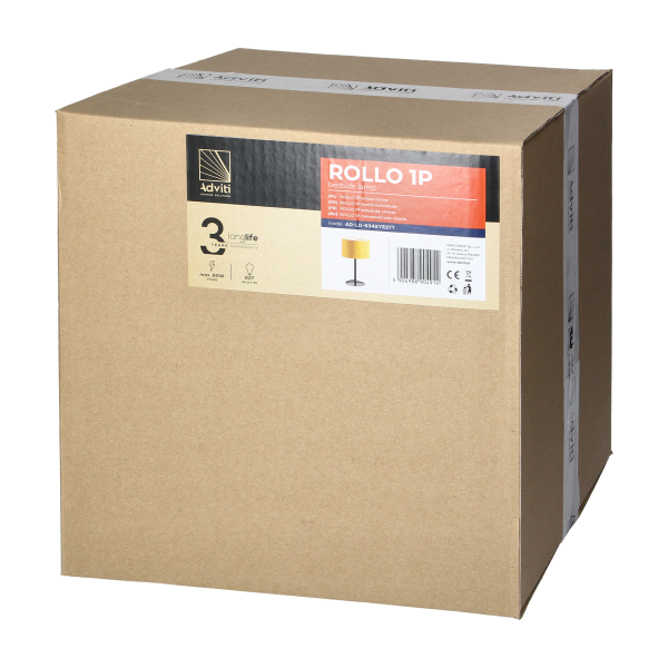 ROLLO lampa nocna, moc max. 1x60W, musztardowa
