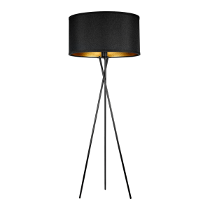 KYLO 1P E27, floor-standing lamp, max. 60W, black, twist...