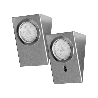 Under-cabinet LED light with a touchless switch, 2.5W, 180lm, 4000K, INOX
