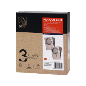 Zestaw opraw podszafkowych MAKAN LED 2,5W, 180lm, 4000K,... 2