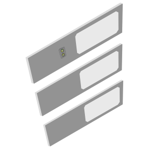 PLANA LED under-cabinet lamp set, 3x4W, 3x240lm, 4000K,...