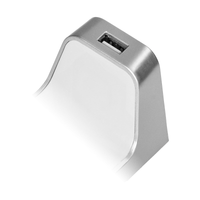 NELA zestaw 3 lamp podszafkowych LED, 2x2W+7,5W, 4000K, z USB, biały