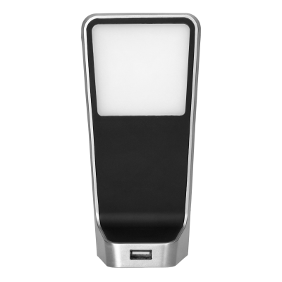 NELA zestaw 5 lamp podszafkowych LED, 4x2W+7,5W, 4000K, z USB, czarny