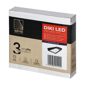 DIKI LED under-cabinet lamp, 2W,170 lm, 4000K, black 2