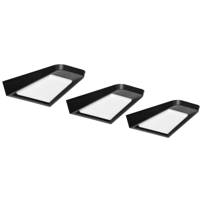 DIKI zestaw 3 lamp podszafkowych LED, 3x2W, 4000K, z wyłącznikiem bezdotykowym, czarny