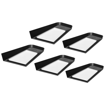 DIKI zestaw 5 lamp podszafkowych LED, 5x2W, 4000K, z wyłącznikiem bezdotykowym, czarny