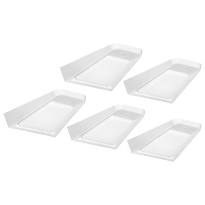 DIKI set of 5 under-cabinet LED lamps, 5x2W, 4000K, with touchless switch, white