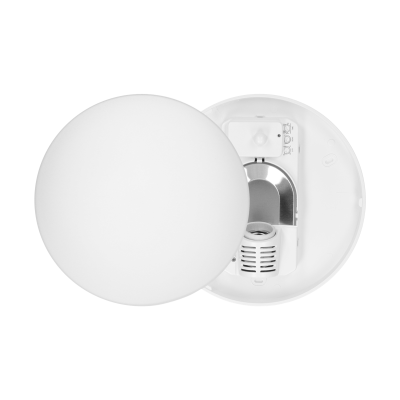 MARIN, ceiling light with microwave motion sensor, 60W, E27, IP20, mat glass