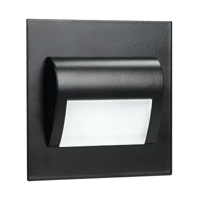 DRACO LED NEW flush-mounted staircase light fitting 1.5W, 12VDC, 30lm, 4000K, black, innovative installation