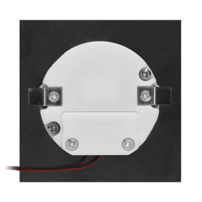 DRACO LED NEW 1,5W, oprawa schodowa podtynkowa, 12VDC, 30lm, 4000K, czarna, czujnik ruchu i zmierzchu