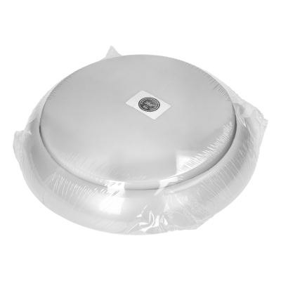 KOKO luminaire 2xE27 with microwave motion sensor, 2x40W, white-polypropylene, matt PC diffuser, IP44, IK10