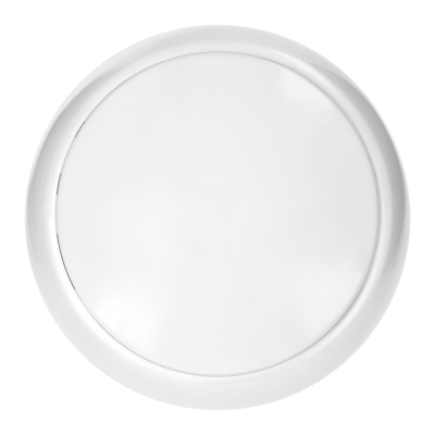 KOKO luminaire 2xE27 with microwave motion sensor, 2x40W, white-polypropylene, matt PC diffuser, IP44, IK10