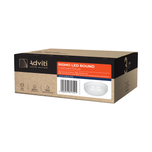 RISMO LED ROUND 7W bulkhead lamp, 630lm, IP65, IK08, 4000K 2