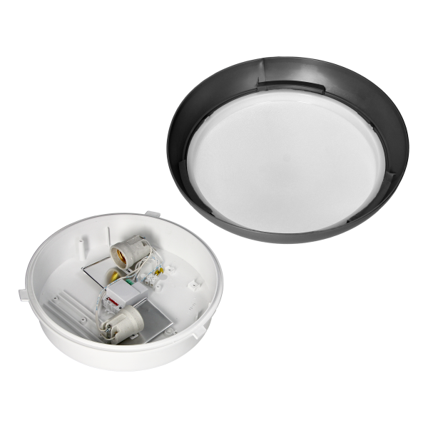 KOKO luminaire 2xE27 with microwave motion...